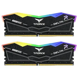 Teamgroup T-Force Delta RGB 32GB (16GBx2) DDR5 6400MHz CL40 Desktop RAM Black (FF3D532G6400HC40BDC01)