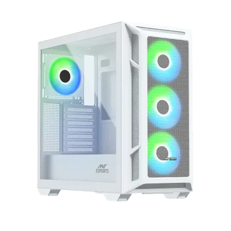ANT ESPORTS 611 AIR MID-TOWER ATX CABINET WHITE