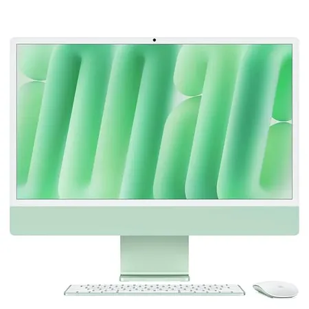 Apple 24-inch iMac with Retina 4.5K display M4 chip with 8‑core CPU and 8‑core GPU, 16GB, 256GB SSD - Green