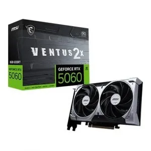 MSI Nvidia GeForce RTX 5060 Ventus 2X OC 8GB GDDR7 Dual Fan Graphics Card
