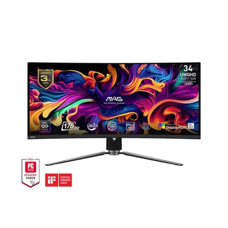 MSI MPG 341CQPX QD-OLED 34 Inch 240Hz UWQHD Curved Ultrawide Gaming Monitor