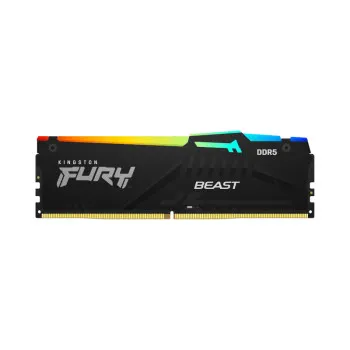 Kingston Fury Beast RGB XMP 16GB (16GBx1) DDR5 6000MHz Desktop RAM (White) KF560C30BWA-16