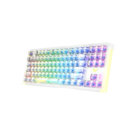 AULA F2183 TKL RGB Wireless Bluetooth Mechanical Gaming Keyboard ( Black ) ( Clicky Blue Switch ) (‎F2183)