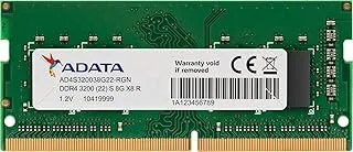 A-Data 8Gb Ddr4 Modules for Notebooks 3200Mhz Laptop Memory (Ad4S320038G22-Rgn)