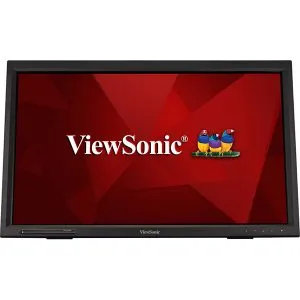 ViewSonic TD2423 60.45Cm (23.8") FHD Touch Monitor 1080, IR10-Point Touch, 7H Hardness, 75Hz, Dual Speakers, Finger|Glove|Stylus Compatible, USB 2.0 (Type A x 2; Type B), HDMI, DVI, VGA