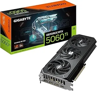 GIGABYTE GeForce RTX 5060 Ti Gaming OC 16G Graphics Card, 16GB 128-bit GDDR7, PCIe 5.0, WINDFORCE Cooling System, GV-N506TGAMING OC-16GD Video Card