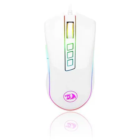 REDRAGON M711 Cobra Wired Ergonomic Gaming Mouse ( M711 ) ( 10000DPI / 7 Macro Button ) ( White )