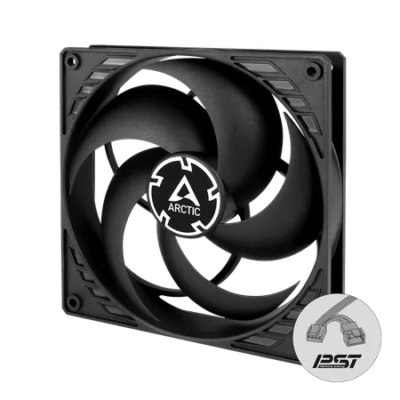 ARCTIC P14 PWM PST 140 mm Black CPU Case Cooling Fan Pack of 5