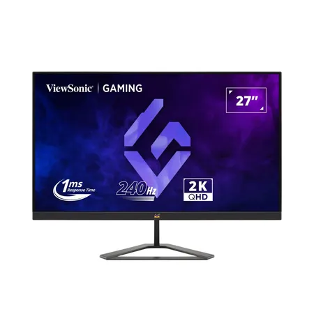 ViewSonic VX2758A-2K-PRO-3 (68.58 Cm) 27Inch 240Hz IPS QHD 2K Gaming Monitor| 1ms| HDR10| FreeSync | 137% sRGB | Tilt | Eye Care | 2 x HDMI | Display Port