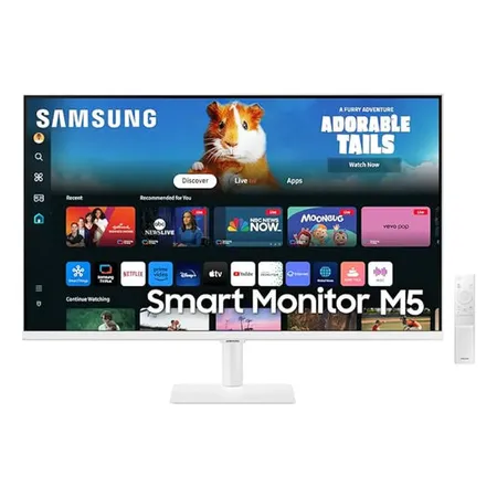 Samsung 32" 60 Hz M5 FHD Smart Monitor with Smart TV experience Built‑in Speakers LS32DM501EW