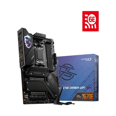 MSI MPG X670E CARBON WIFI DDR5 AM5 AMD Ryzen 7000 Series Wi-Fi 6E ATX Motherboard