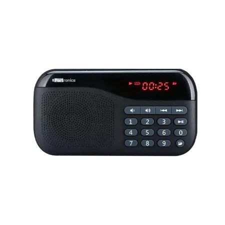Portronics Plugs POR-141 Mini Portable Speaker with FM and Micro SD Card Support
