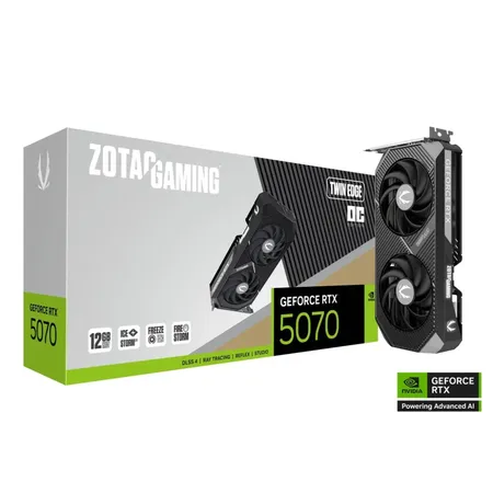 ZOTAC GAMING GeForce RTX 5070 Twin Edge OC 12GB GDDR7 Graphics Card