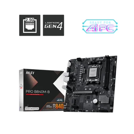 MSI Pro B840M-B DDR5 AMD Motherboard