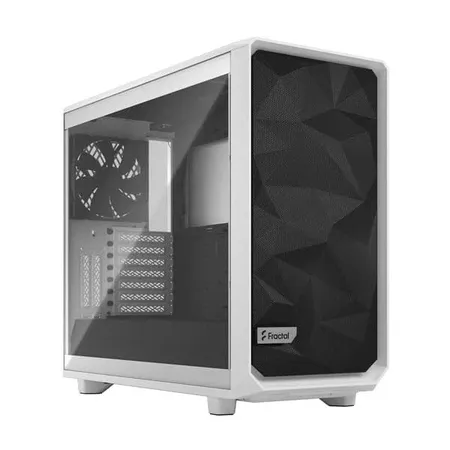 FRACTAL DESIGN Meshify 2 Compact Clear ATX Mid Tower Cabinet (White)