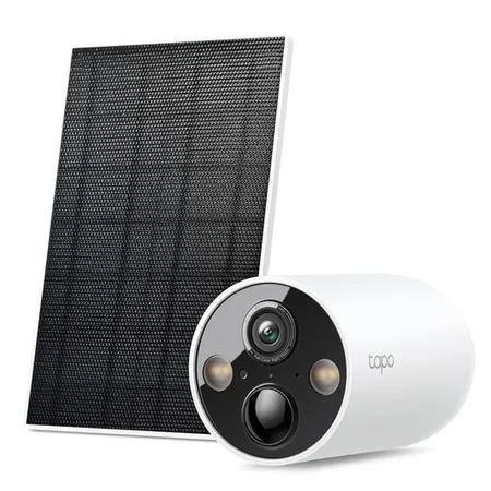 TP-Link Tapo C425 KIT 4MP 2K QHD 1440p Smart Wire Free Security Camera with Solar Panel - White