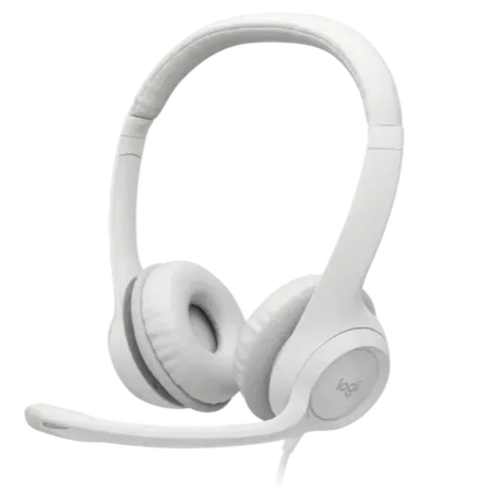 LOGITECH H390 RGB Wired Stereo Gaming Headphone ( Off-White ) ( Pc / Mobile / Mac / Xbox )