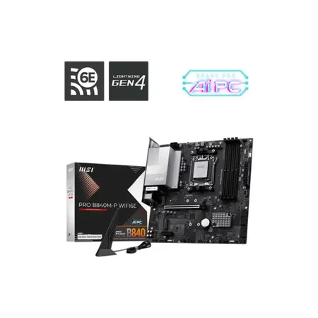 MSI Pro B840M-P WiFi6E AM5 Micro ATX Motherboard