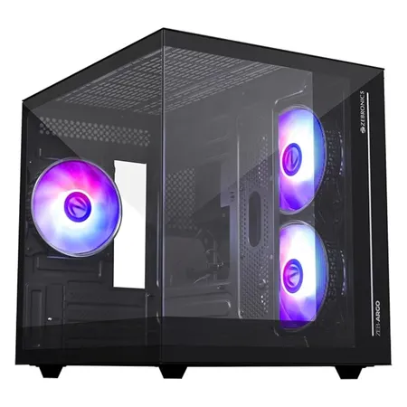 ZEBRONICS Argo Cube ATX Mid Tower Cabinet ( Black )