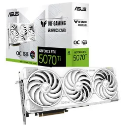 ASUS TUF Gaming RTX 5070 Ti OC 16GB GDDR7 White Graphics Card (TUF-RTX5070TI-O16G-WHITE-GAMING)