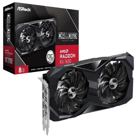 ASRock AMD Radeon RX 7600 Challenger 8GB OC Graphics Card
