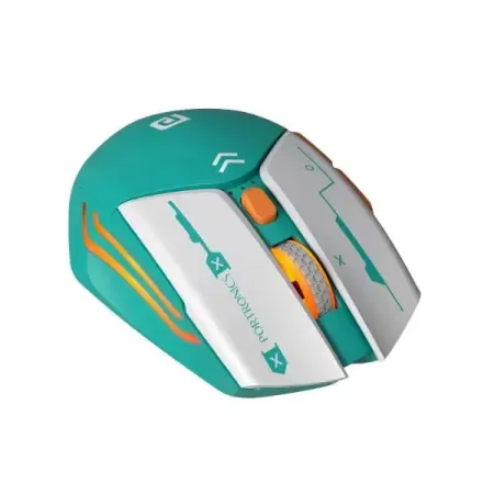 Portronics Vader Max Wireless Rechargeable Mouse, Bluetooth 5.3 & 2.4 GHz Dual Mode, 6-Button Control, Adjustable DPI Up to 2400, Ergonomic, Universal Compatibility for Laptop, Desktop, Gaming(Grey)