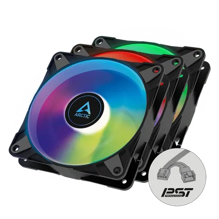 ARCTIC P12 PWM PST A-RGB (BLACK) - 3 PACK ACFAN00232A