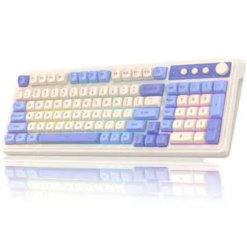AULA S99 96% Wireless Membrane Gaming Keyboard Purple