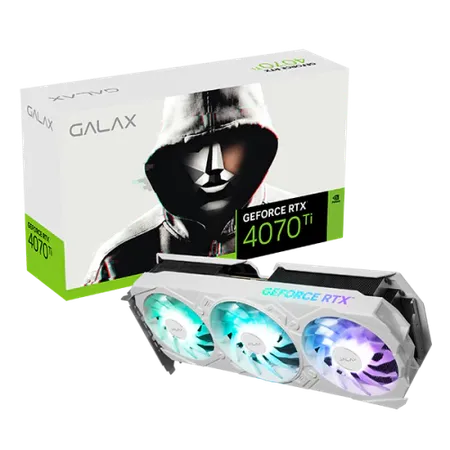GALAX GeForce RTX 4070 Ti EX Gamer White (1-Click OC) V2 12GB Nvidia Graphic Card