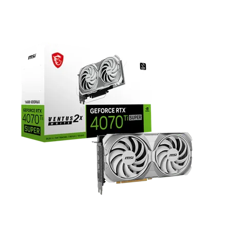 MSI GeForce RTX 4070 Ti Super Ventus 2X White 16GB Nvidia Graphic Card