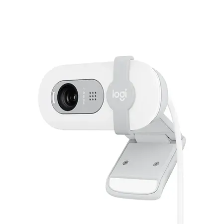 Logitech BRIO 100 USB-A 1080p FHD Webcam with Privacy Shutter and Built-in Mic - Off White