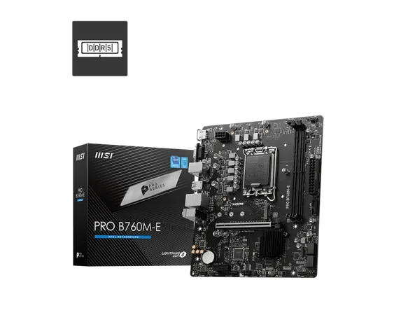 MSI PRO B760M-E MOTHERBOARD, MICRO-ATX