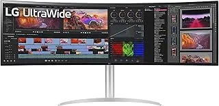 LG 49" UltraWide™ Dual QHD Nano 144Hz IPS™ Curved Monitor (5120x1440), Expanded Workstation, VESA DisplayHDR™ 400, USB Type-C™, Dual Controller, NVIDIA® G-SYNC®, AMD FreeSync™ Premium Pro- 49WQ95C-W