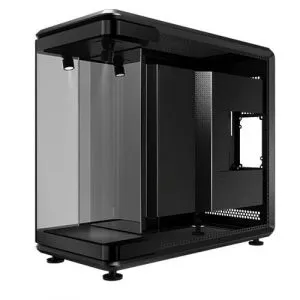 Cooler Master MasterFrame 360 Panorama Black ATX Mid Tower Cabinet with Open-Frame Panoramic Design, Triple Tempered Glass Panels, Modular Layout, Advanced Airflow Architecture And Up To 360mm Radiator Support