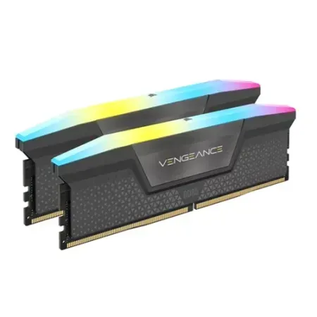 CORSAIR Vengeance RGB DDR5 RAM 64GB (2x32GB) 6000MHz CL40 RAM – Black