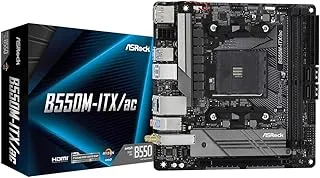 ASRock B550M-ITX/AC Supports 3rd Gen AMD AM4 Ryzen/Future AMD Ryzen Processors Mini ITX Motherboard, DDR4