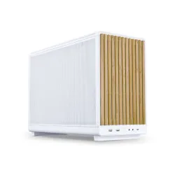 LIAN LI A3-MATX Mini Tower Cabinet (Wood Edition) ( White )