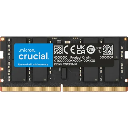 Crucial 32GB DDR5 RAM 6400MHz CL52 262-Pin CSODIMM Laptop Memory