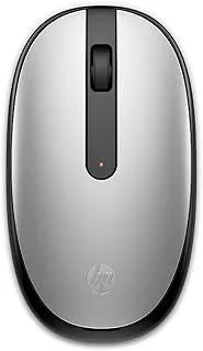 HP 240 Bluetooth Mouse/Ambidextrous; Compact Size; Portable Mouse/Red Optical Tracking/1600 dpi/3 Years Warranty/Pike Silver (43N04AA)