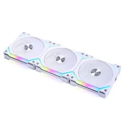 Lian Li Uni Fan SL Wireless 120 Reverse Blade 120mm Case Fan Triple Pack - White