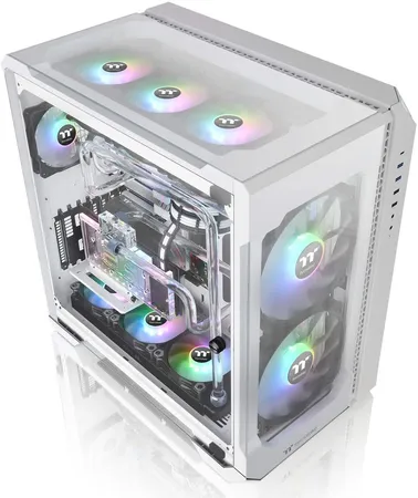 THERMALTAKE VIEW 51 TG FULL-TOWER E-ATX ARGB CABINET SNOW WHITE