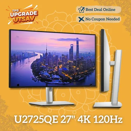 Dell UltraSharp U2725QE 27" 2160p 4K UHD 120Hz IPS Thunderbolt Hub Monitor