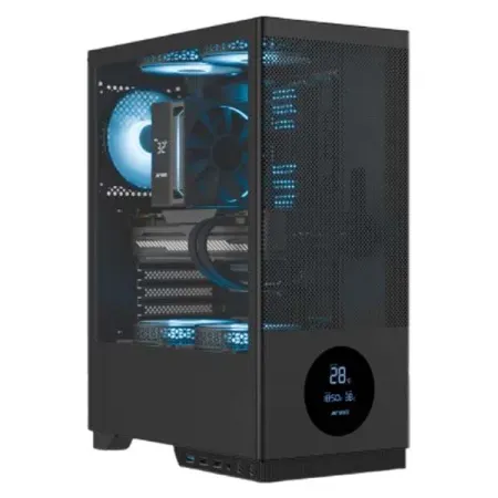 Ant Esports X2 LCD ATX Mid Tower Gaming Cabinet (White)