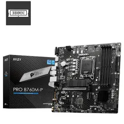 MSI Pro B760M-P DDR5 Motherboard Supports Intel 12th , 13th & 14th Gen Processors