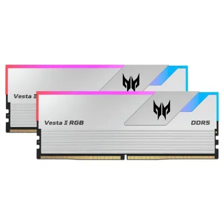 Acer Predator Vesta II RGB DDR5 64GB (2x32GB) 6000Mhz CL32 Desktop Ram (White)