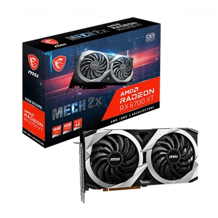 MSI Radeon RX 6700 XT MECH 2X 12G OC GDDR6 12 GB AMD Radeon Chipset 192 bit 2620 MHz Graphics Card
