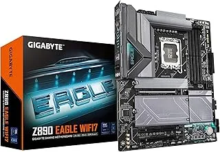 GIGABYTE Z890 Eagle WIFI7 Supports Intel® Core™ Ultra Processors (Series 2) with 4*M.2 Slots, Including 1* PCIe 5.0 x4, 2.5GbE LAN & Wi-Fi 7, USB4 Type-C with DP-Alt, DisplayPort