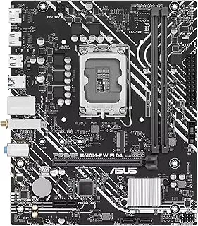 ASUS Prime H610M-F WiFi D4, an Intel® H610 LGA 1700 Micro-ATX Motherboard with PCIe 4.0, DDR4, WiFi 6, Realtek 1Gb Ethernet, 2 x HDMI™, M.2 Slot, SATA 6 Gbps, USB 5Gbps Ports
