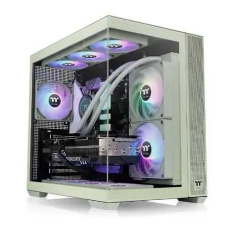 Thermaltake View 380 TG ARGB Matcha Green Mid Tower Chassis (CA-1Z2-00MEWN-00)