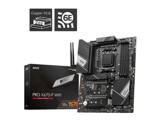 MSI X670-P PRO WIFI DDR5 AMD AM5 MOTHERBOARD
